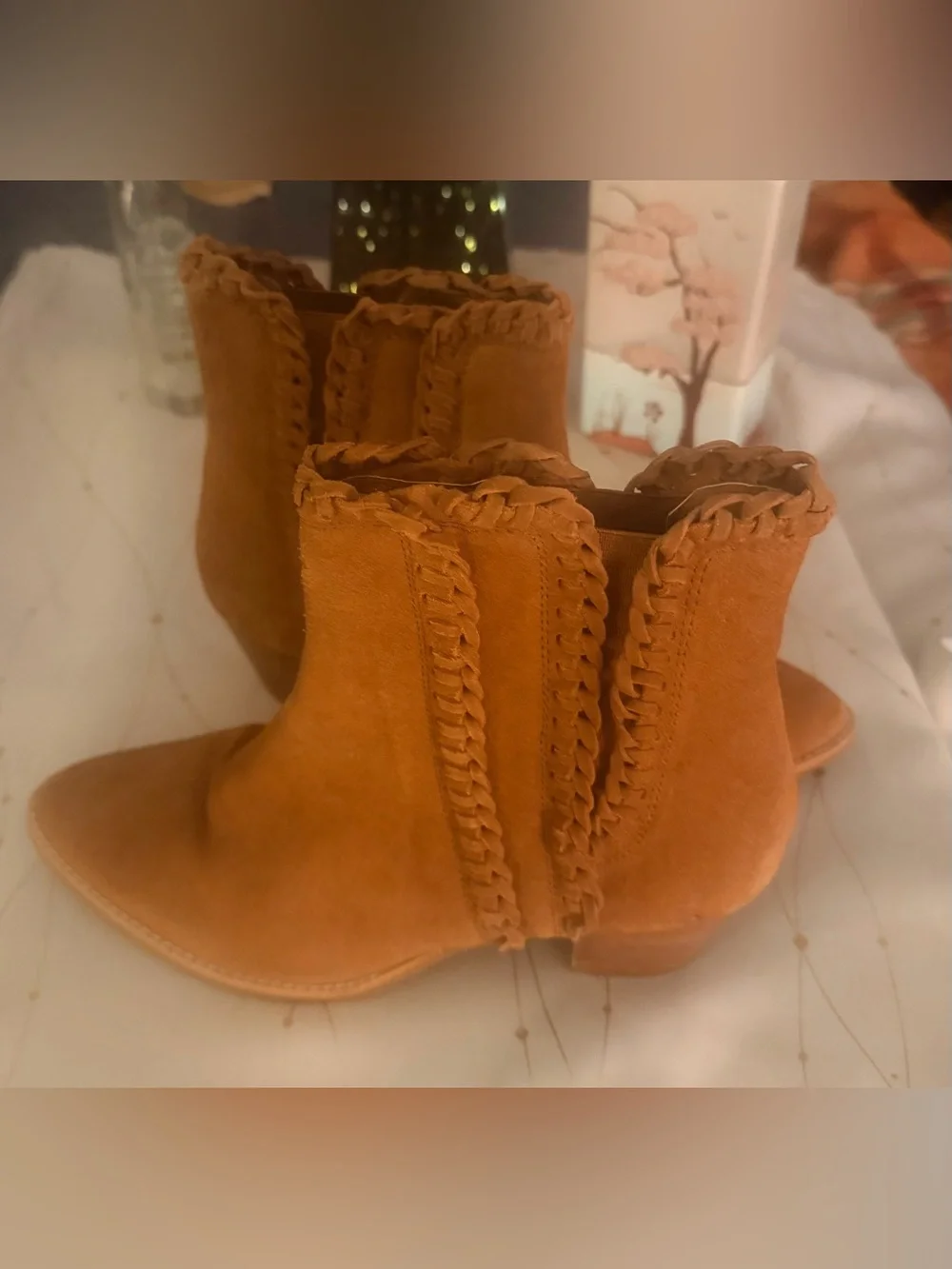 Coconuts By Matisse Suede Leather Slip On Ankle Boots Women’s Size 8.5 M